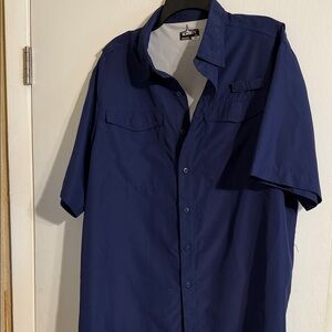 Habitat Men's Casual Navy Button Down Shirt